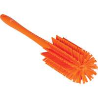 Medium Brush with Handle, Stiff Bristles, 17" Long, Orange JQ188 | Nassau Supply