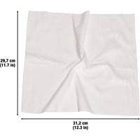 Washable Cleaning Cloths, Microfibre, White Nassau Supply