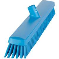 Heavy-Duty Push Broom, Fine/Stiff Bristles, 24", Blue JQ213 | Nassau Supply