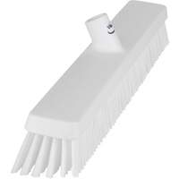 Heavy-Duty Push Broom, Fine/Stiff Bristles, 24", White JQ215 | Nassau Supply