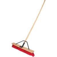 Balai-brosse &agrave; manche renforc&eacute;, 24", Moyen, Soies PVC Nassau Supply