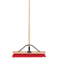 Balai-brosse &agrave; manche renforc&eacute;, 24", Moyen, Soies PVC Nassau Supply