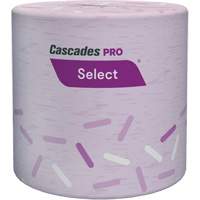 PRO Select&reg; Bathroom Tissue, 1 Ply, 1000 Sheets/Roll, White Nassau Supply