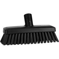 Balai compact pour murs et terrasses, Crins Ferme, 8-9/10", Polyester/Polypropyl&egrave;ne, Noir Nassau Supply