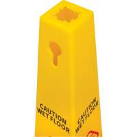 Wet Floor Safety Cone, Bilingual with Pictogram Nassau Supply
