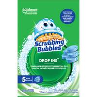 Pastilles nettoyantes pour toilettes Scrubbing Bubbles Drop-Ins, 200 g, Tampon Nassau Supply