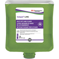 Savon de puissance moyenne pour les mains Solopol, Pierre ponce, 2 L, Cartouche en plastique, Lime Nassau Supply