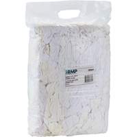 Wiper Rags, Fleece, White, 10 lbs. Nassau Supply