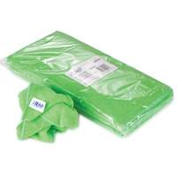 Dusting & Cleaning Cloth, Microfibre, Green Nassau Supply
