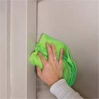 Dusting & Cleaning Cloth, Microfibre, Green Nassau Supply