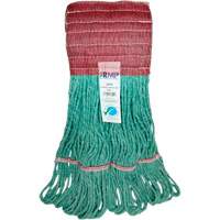 Wide-Band Mop Head, Antimicrobial/Floor Finishing/Specialty, Cotton/Rayon/Synthetic, Loop Style Nassau Supply