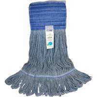 Wide-Band Mop Head, Antimicrobial/Floor Finishing/Specialty, Cotton/Rayon/Synthetic, Loop Style Nassau Supply