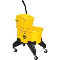 Grizzly Mop Wringer & Bucket, Down Press, 8 US Gal. (32 Quart), Yellow Nassau Supply