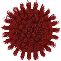 Brosse ronde HyDrive pour perceuse, Soies Tr&egrave;s ferme, Longueur de 3-1/10", Rouge Nassau Supply