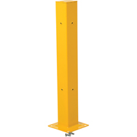 Tubular Post for Guard Rail, 5" W x 42" H, Yellow KA099 | Nassau Supply