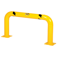 High Profile Machinery Guards, 4' W x 2' H, Yellow Nassau Supply