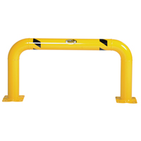 High Profile Machinery Guards, 4' W x 2' H, Yellow Nassau Supply