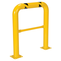 High Profile Machinery Guards, 3' W x 3.5' H, Yellow Nassau Supply