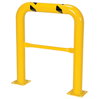 High Profile Machinery Guards, 3' W x 3.5' H, Yellow Nassau Supply