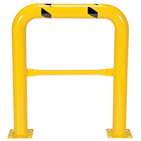 High Profile Machinery Guards, 3' W x 3.5' H, Yellow Nassau Supply