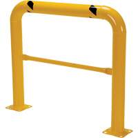 High Profile Machinery Guards, 4' W x 3.5' H, Yellow Nassau Supply