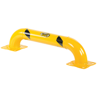 Low Profile Rack Guards, 3' W x 0.75' H, Yellow Nassau Supply