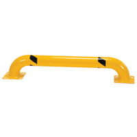 Low Profile Rack Guards, 4' W x 0.75' H, Yellow Nassau Supply