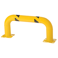 Low Profile Rack Guards, 3' W x 1.4' H, Yellow Nassau Supply