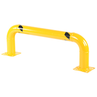 Low Profile Rack Guards, 4' W x 1.4' H, Yellow Nassau Supply