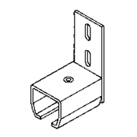 Curtain Partition Wall Mount End Connector KB011 | Nassau Supply