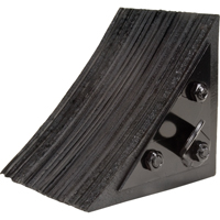 Wheel Chock, 8" x 8" x 8", Black Nassau Supply