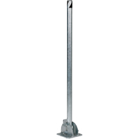 Butoirs repliables, Acier, 42" h x 1-3/4" la, Argent Nassau Supply