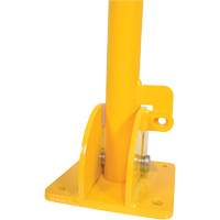 Butoirs repliables, Acier, 42" h x 1-3/4" la, Jaune Nassau Supply
