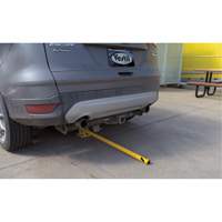 Butoirs repliables, Acier, 42" h x 1-3/4" la, Jaune Nassau Supply