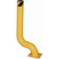 Borne d&eacute;sax&eacute;e, Acier, 48-1/8" h x 8" la, Jaune Nassau Supply