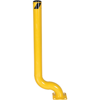 Borne d&eacute;sax&eacute;e, Acier, 54" h x 4-1/2" la, Jaune Nassau Supply