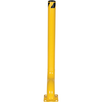 Borne d&eacute;sax&eacute;e, Acier, 54" h x 4-1/2" la, Jaune Nassau Supply