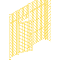 Composantes pour partitions & cloisons grillag&eacute;es - Portes battantes, 3' la x 7' h Nassau Supply