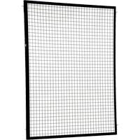 Adjustable Perimeter Guard Panel, 6' H x 5' W, Black Nassau Supply