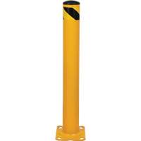 Butoir, Acier, 36" h x 4-1/2" la, Jaune Nassau Supply