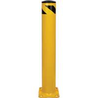 Butoir de s&eacute;curit&eacute;, Acier, 36" h x 5-1/2" la, Jaune Nassau Supply