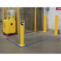 Butoir de s&eacute;curit&eacute;, Acier, 36" h x 5-1/2" la, Jaune Nassau Supply