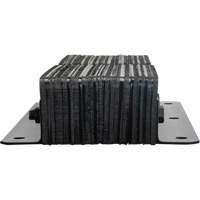 Laminated Dock Bumpers, Vertical, Rubber, 11" W x 4" D x 24" H Nassau Supply