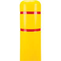 Polyethylene Bollard Cover, 6-5/8" Dia. x 60" L, Red/Yellow Nassau Supply
