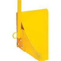 Cale de roue pour la glace avec poign&eacute;e ergonomique, Acier, Jaune, 8-1/16" la x 10-5/8" p x 8-13/16" h Nassau Supply