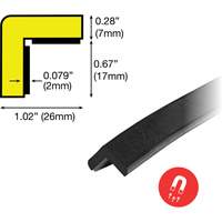 Magnetic E Profile Magnetic 1M Corner Protection Bumper Guard Nassau Supply
