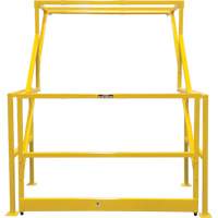 Mezzanine Safety Gate, 70" L x 77" H, 78" Raised, Yellow Nassau Supply