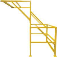 Mezzanine Safety Gate, 70" L x 77" H, 78" Raised, Yellow Nassau Supply