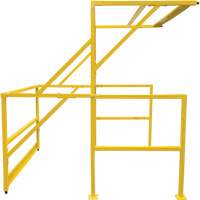 Mezzanine Safety Gate, 70" L x 77" H, 78" Raised, Yellow Nassau Supply