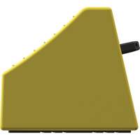 Checkers Safety Heavy-Duty Ultra Class Mining Wheel Chock without Bracket, HDPE, Yellow, 14-1/2" W x 17-1/2" D x 16" H Nassau Supply